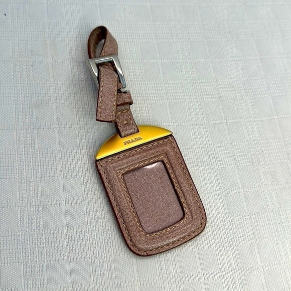 Prada Leather Purse Charm / Luggage Tag / Keyring - Picture 1 of 8